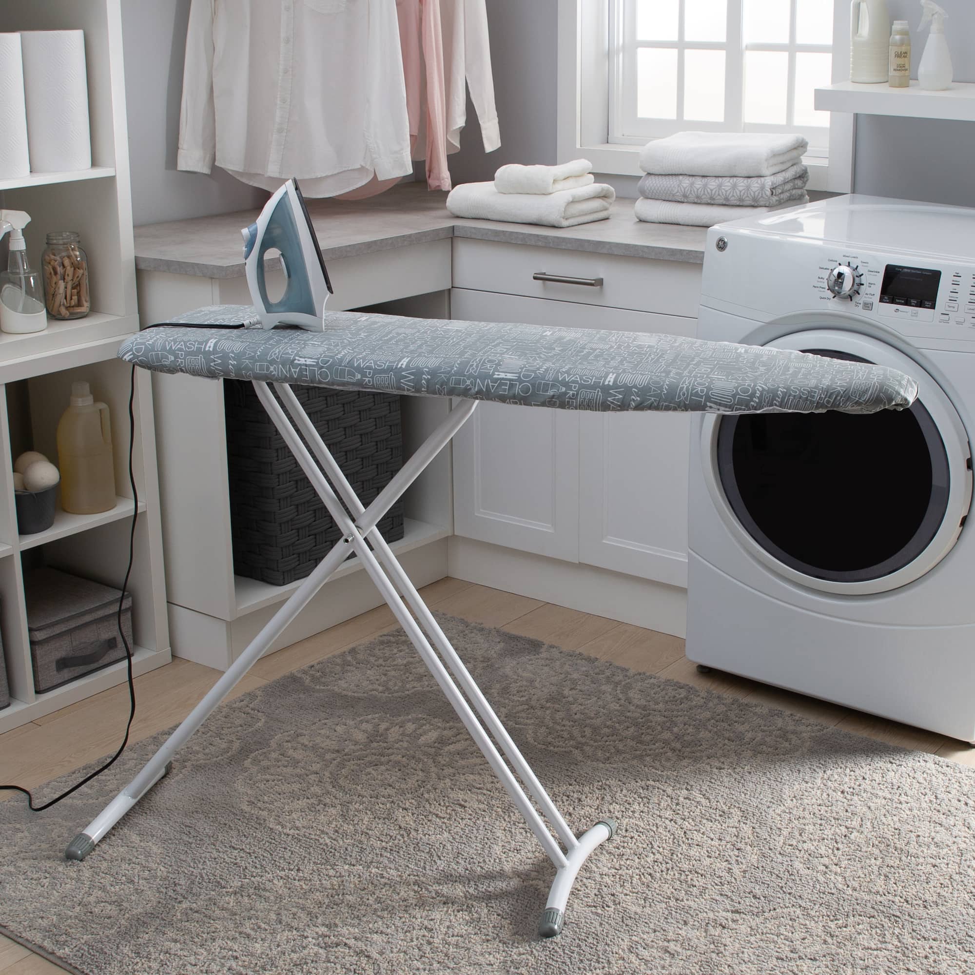 Simplify Gray Scorch Resistant Ironing Board Cover & Pad